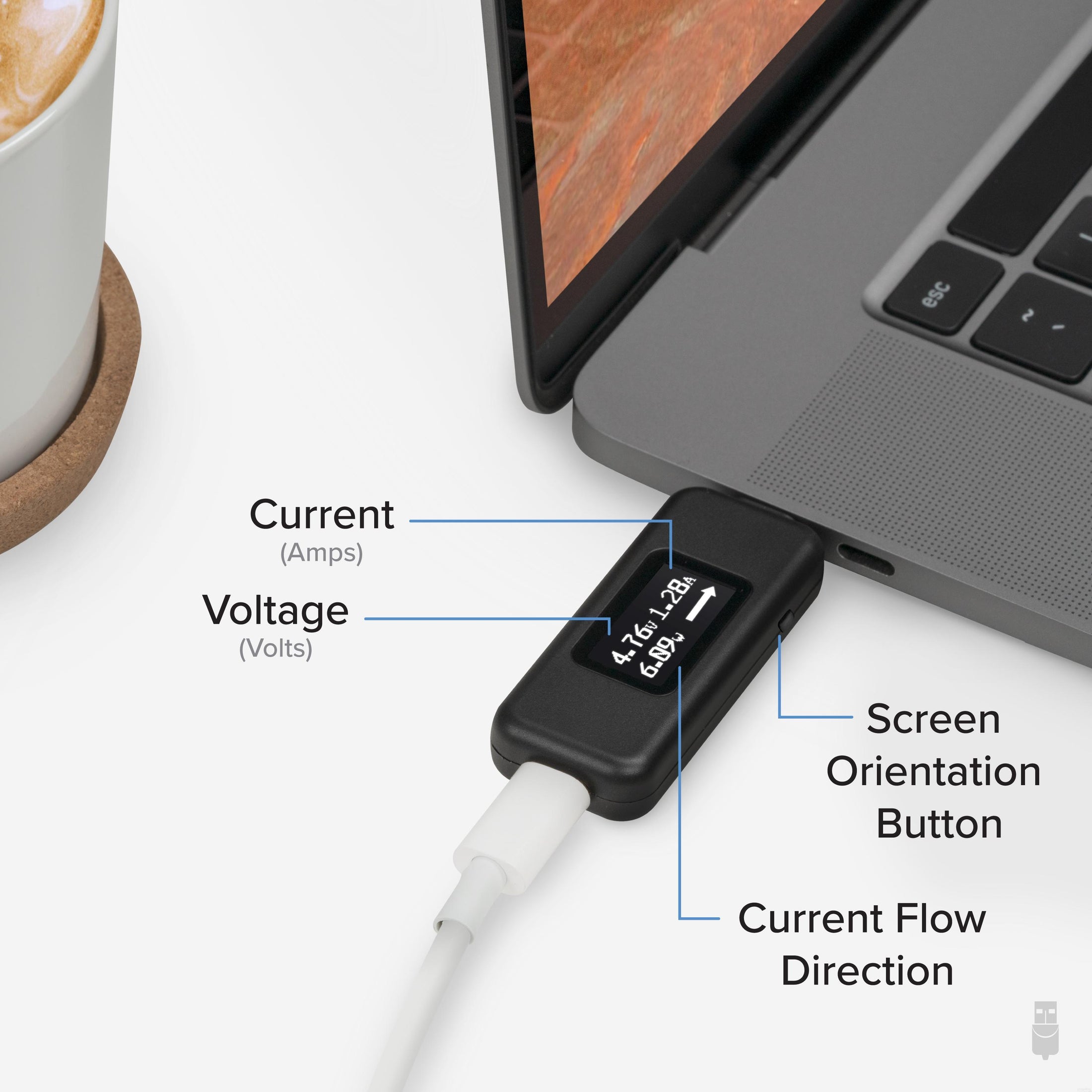 Plugable USB-C Voltage and Amperage Meter – Plugable Technologies