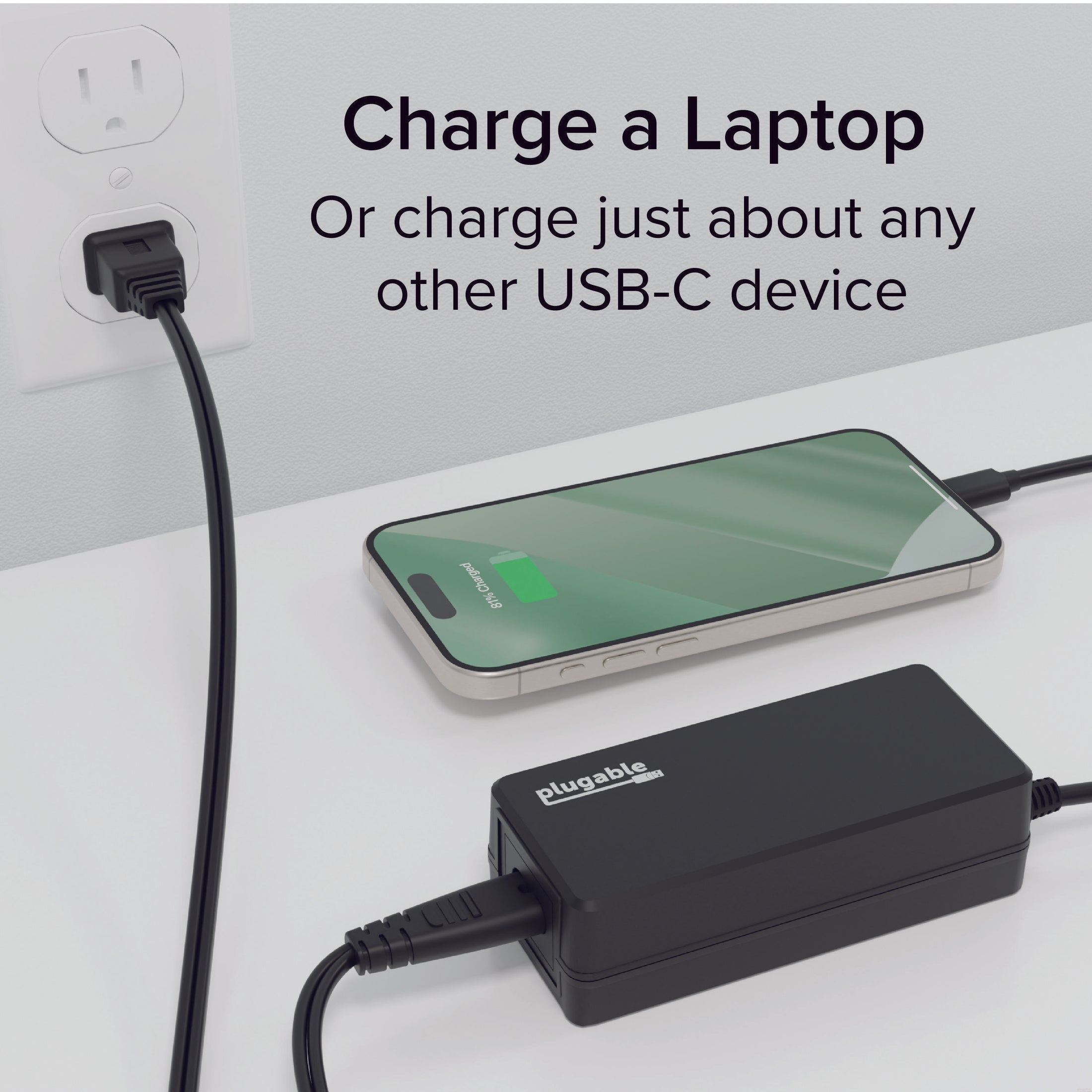 USB C Laptop Wall Charger 60W PD w/Cable - Power Adapters, Computer Parts