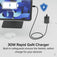 Plugable GaN USB-C Charger Block, 30W - Black image 4