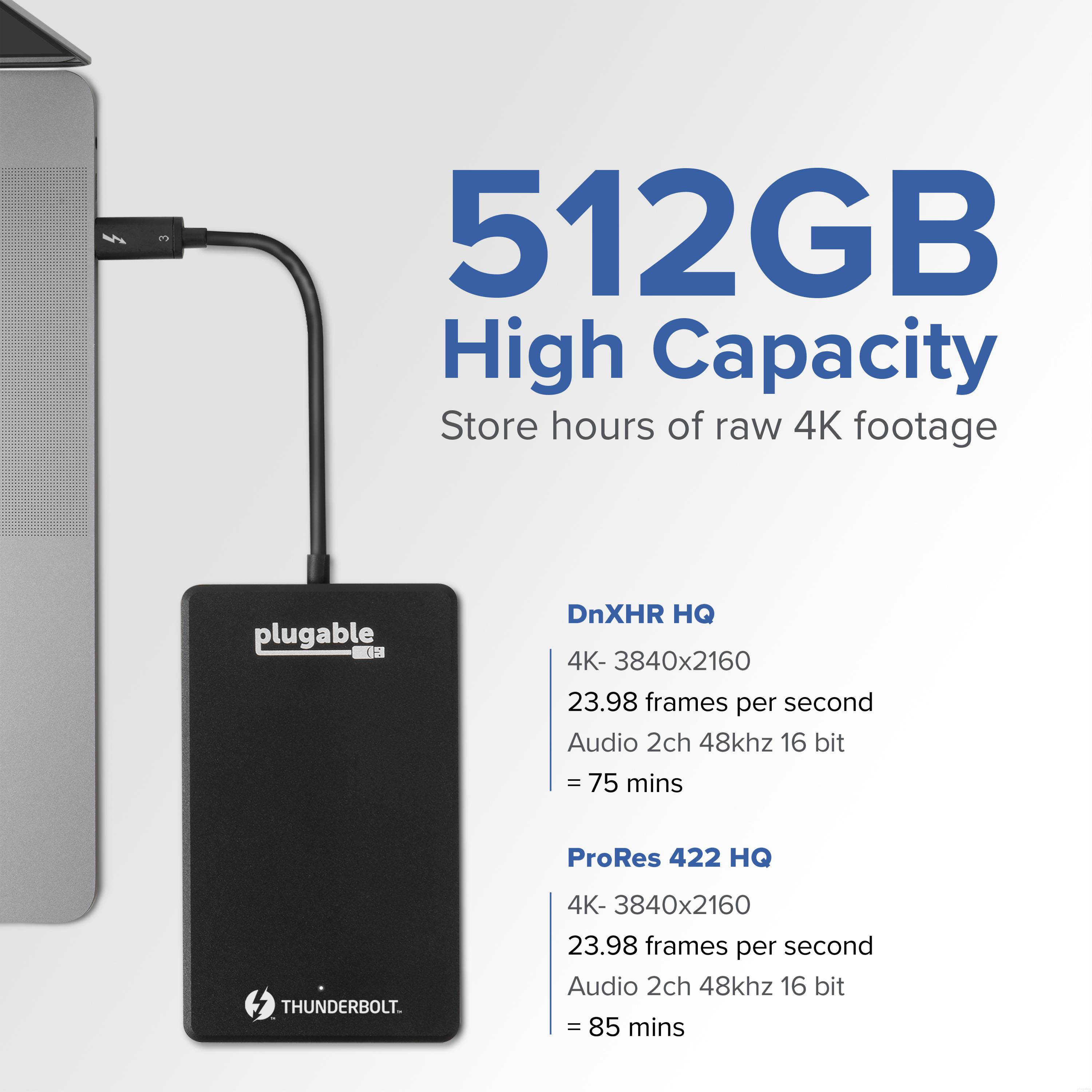 Thunderbolt™ 512GB NVMe Solid State Drive – Plugable Technologies