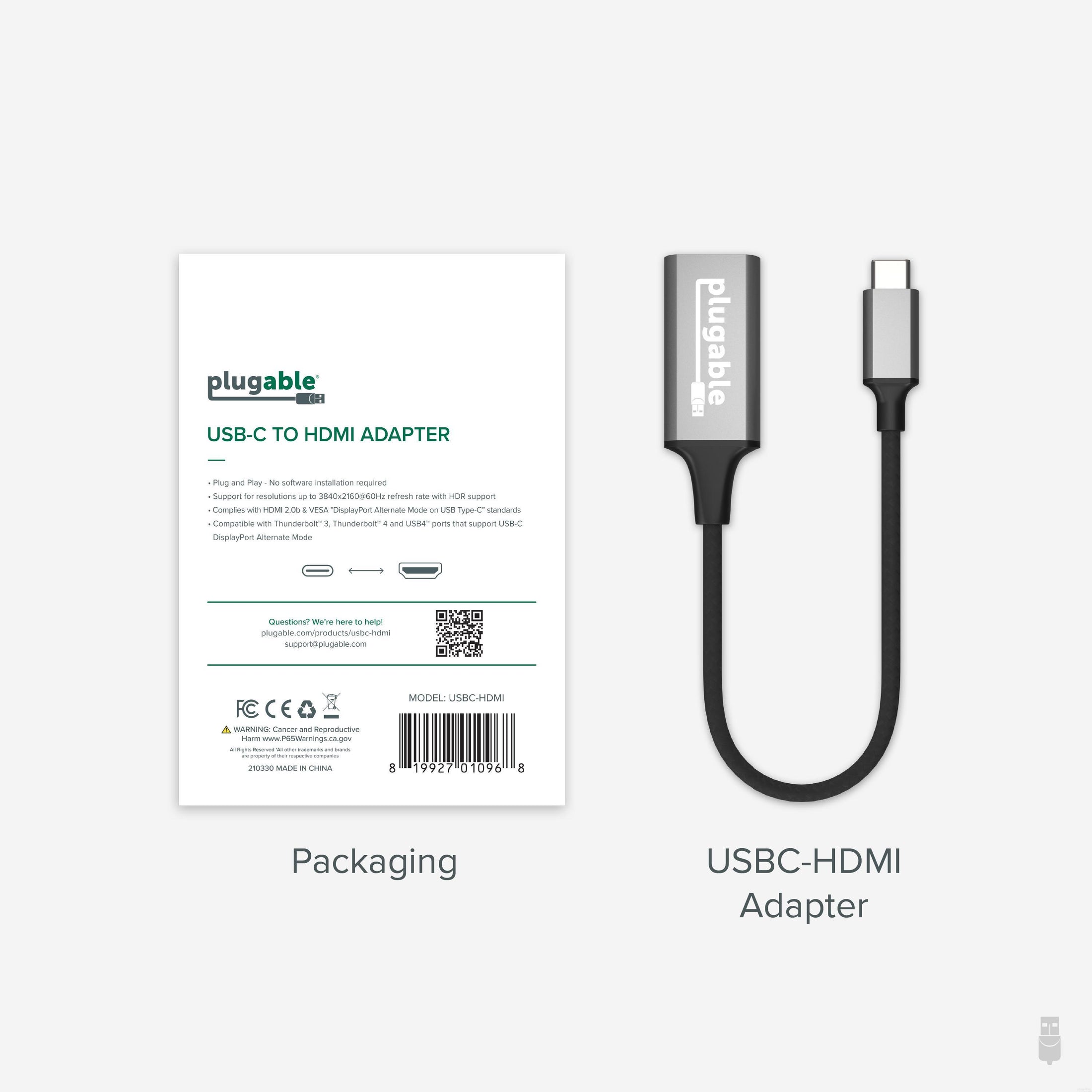 Plugable USB Type-C to HDMI Adapter Plugable Technologies