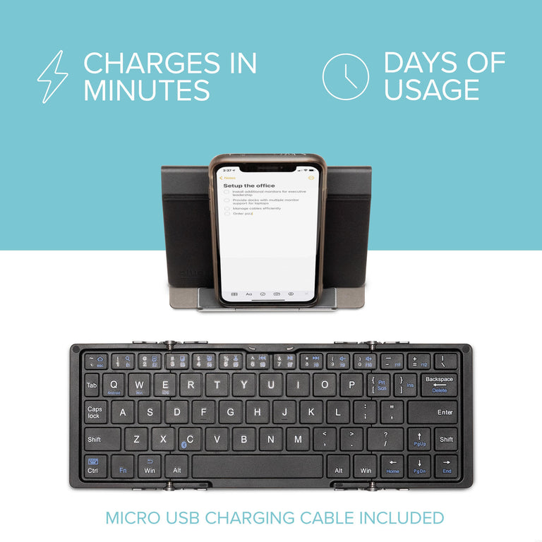 Plugable Compact Bluetooth® Folding Keyboard and Case ~ Plugable ...