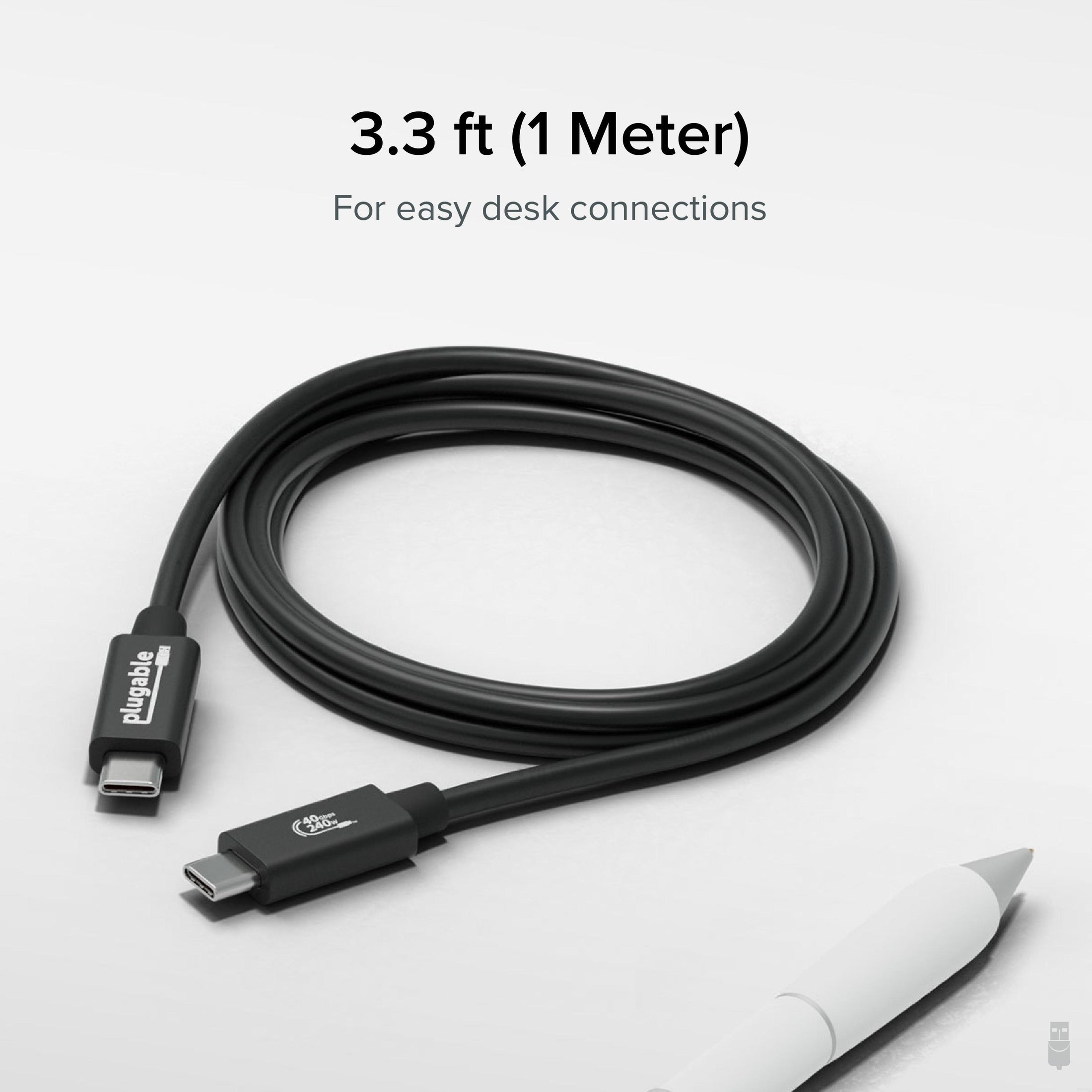 USB C to USB C Cable 4Ft,Thunderbolt 4/3(40Gbps/100W/5K)USB4 Cable Fast  Charging Cable Cord PD 20V USB Type C Charger Data Transfer Cord Compatible  with MacBook,iPad Pro,Samsung Galaxy,Docking Station 