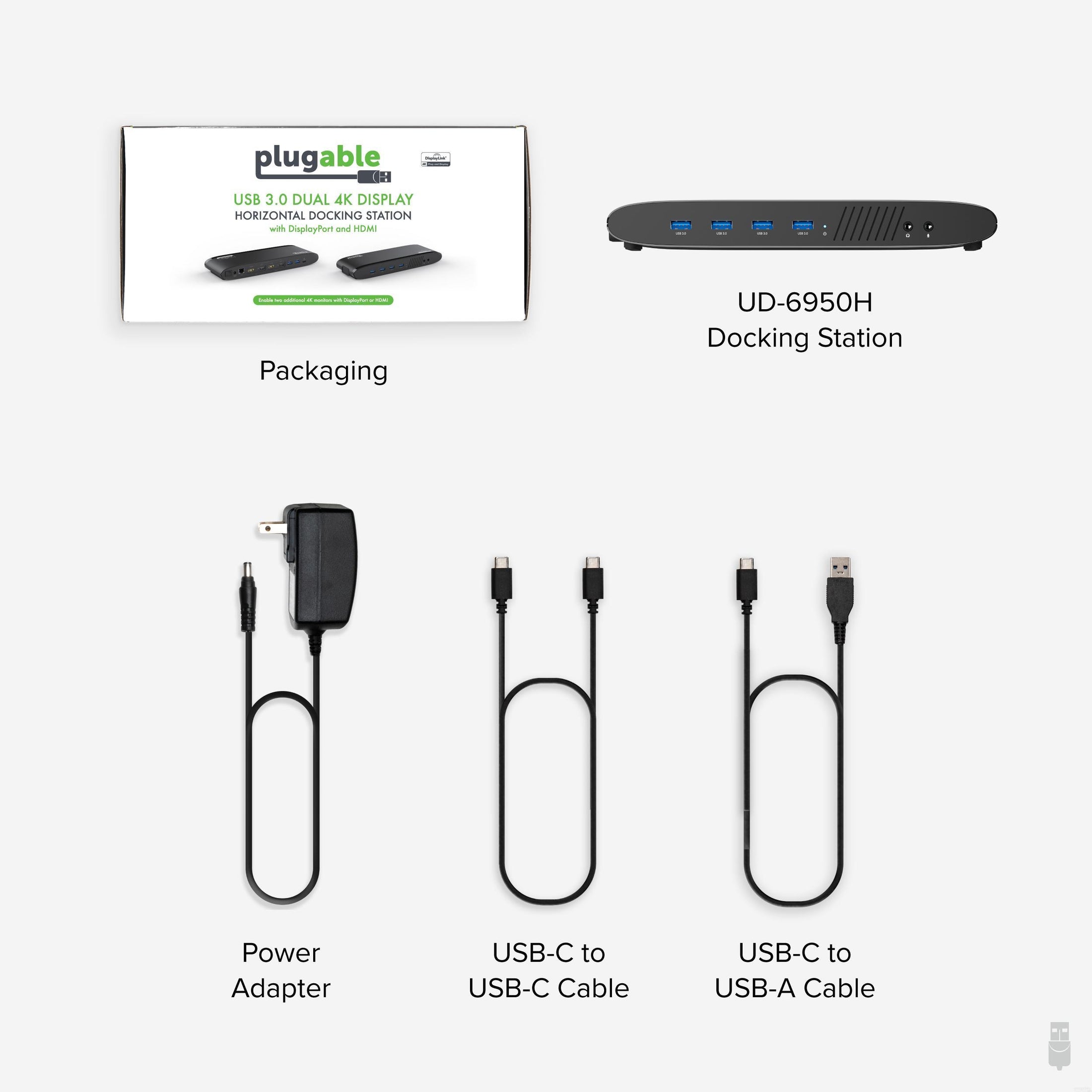 VALUE Station d'accueil USB type C multiports, 4K HDMI/DP, VGA