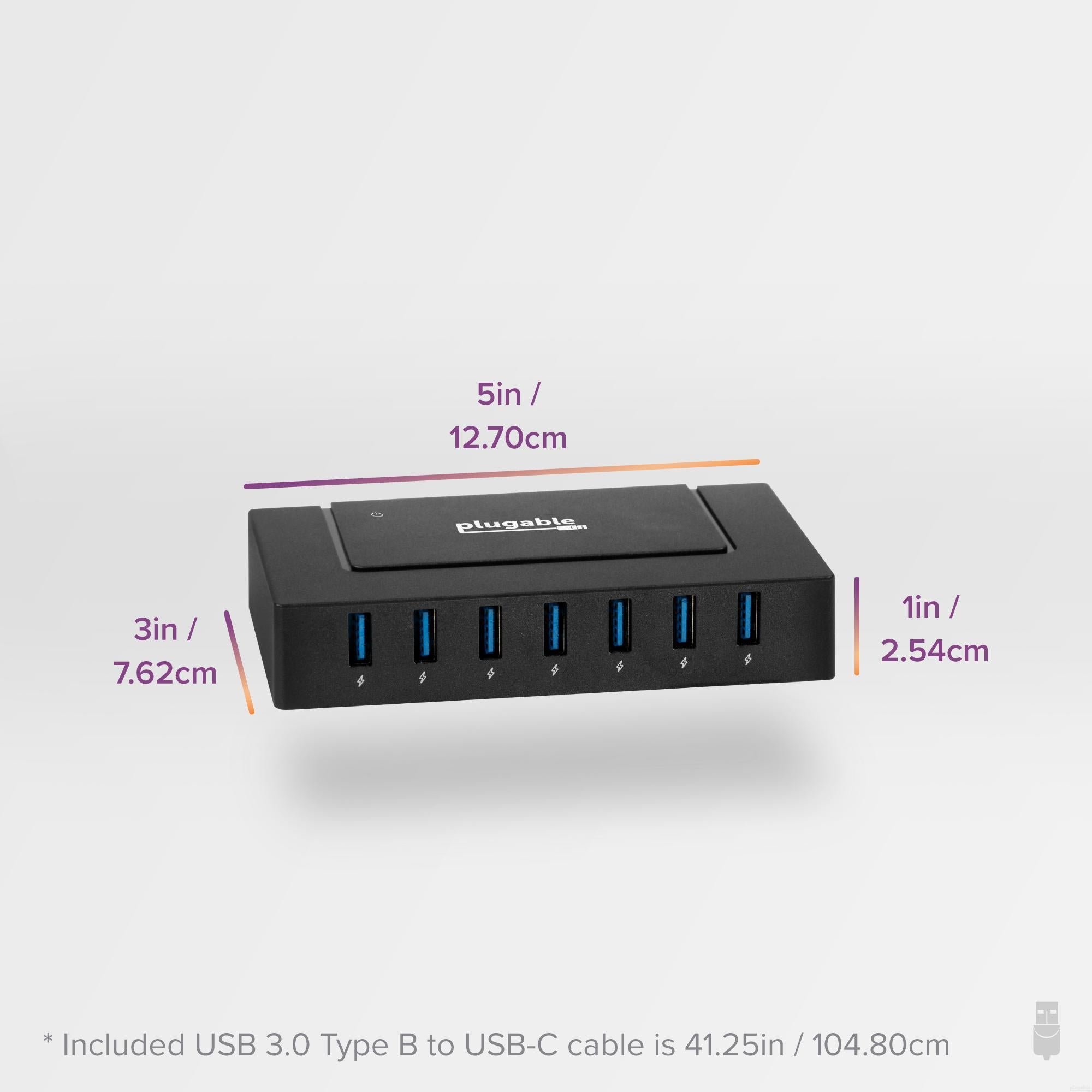 Plugable USB 3.0 and USB-C 7-Port Charging Hub – Plugable Technologies