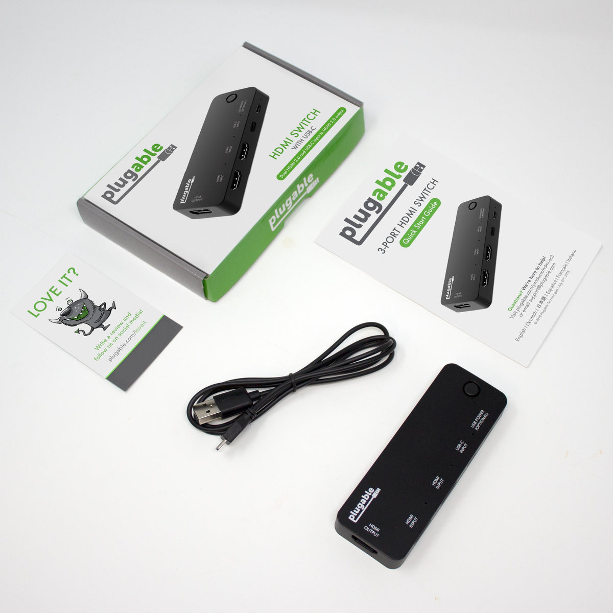 Plugable HDMI Switch With USB-C ~ Plugable Technologies