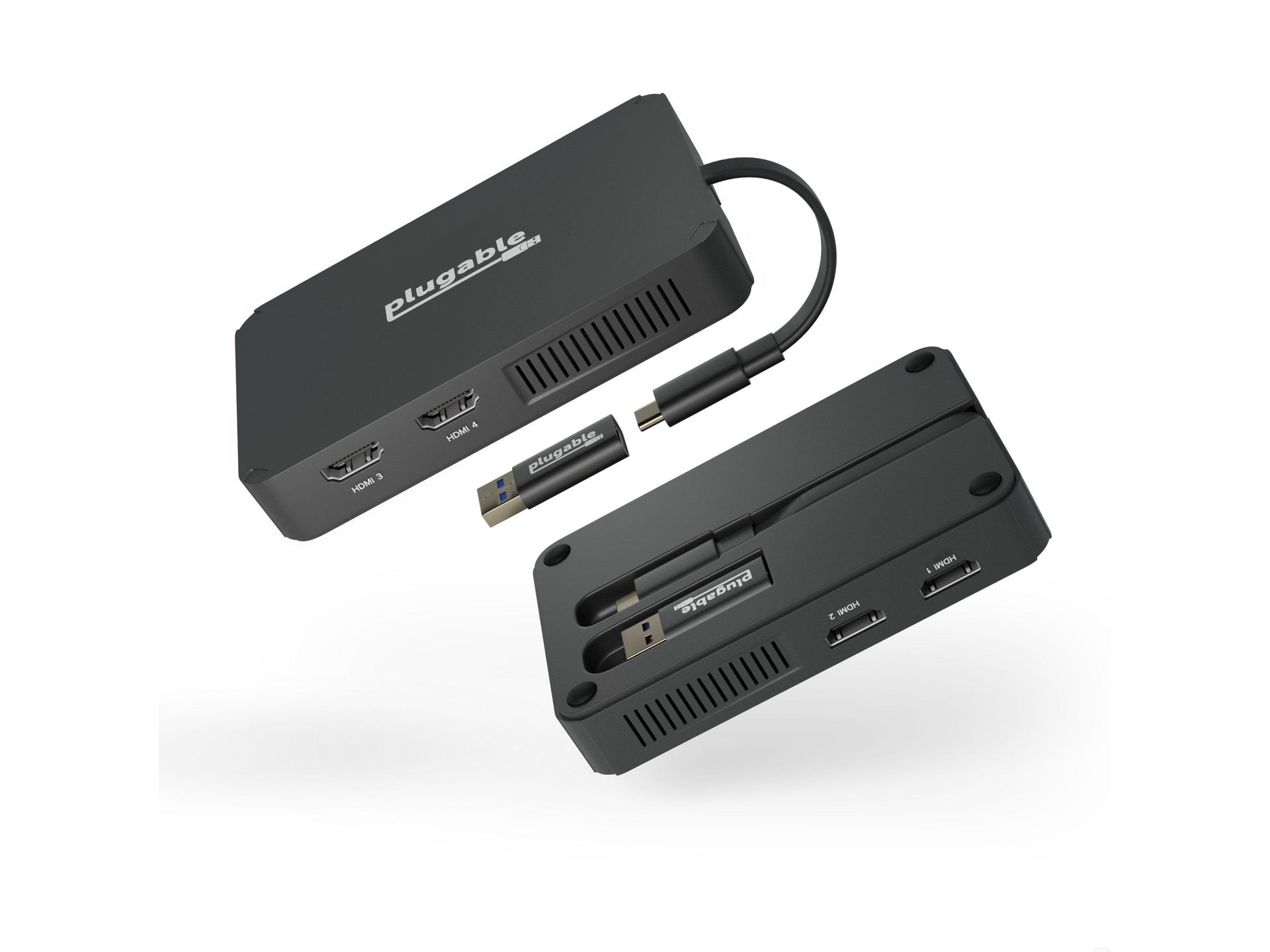 Plugable USB-C or USB 3.0 Quad – Plugable