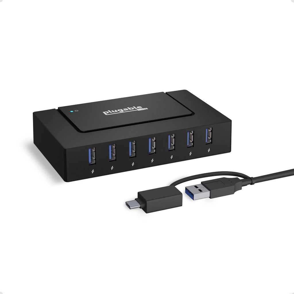 7-Port USB 3.0 Hub: High-Speed Data Transfer & Long Cable for PC Accessories