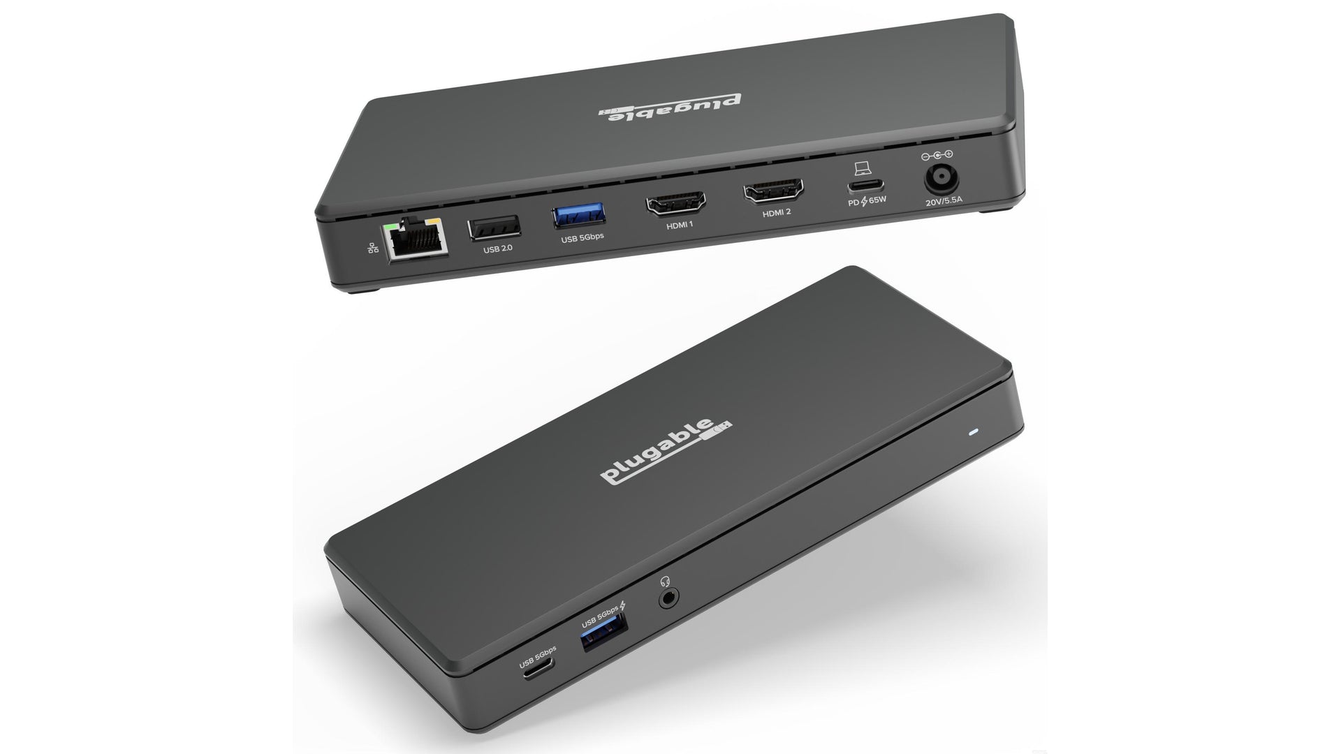 Cable Matters USB-C Dual Monitor Hub with Dual 4K DisplayPort, 2x USB 2.0,  Fast Ethernet, and 60W Power Delivery - docking station - USB-C - DP -  100Mb LAN