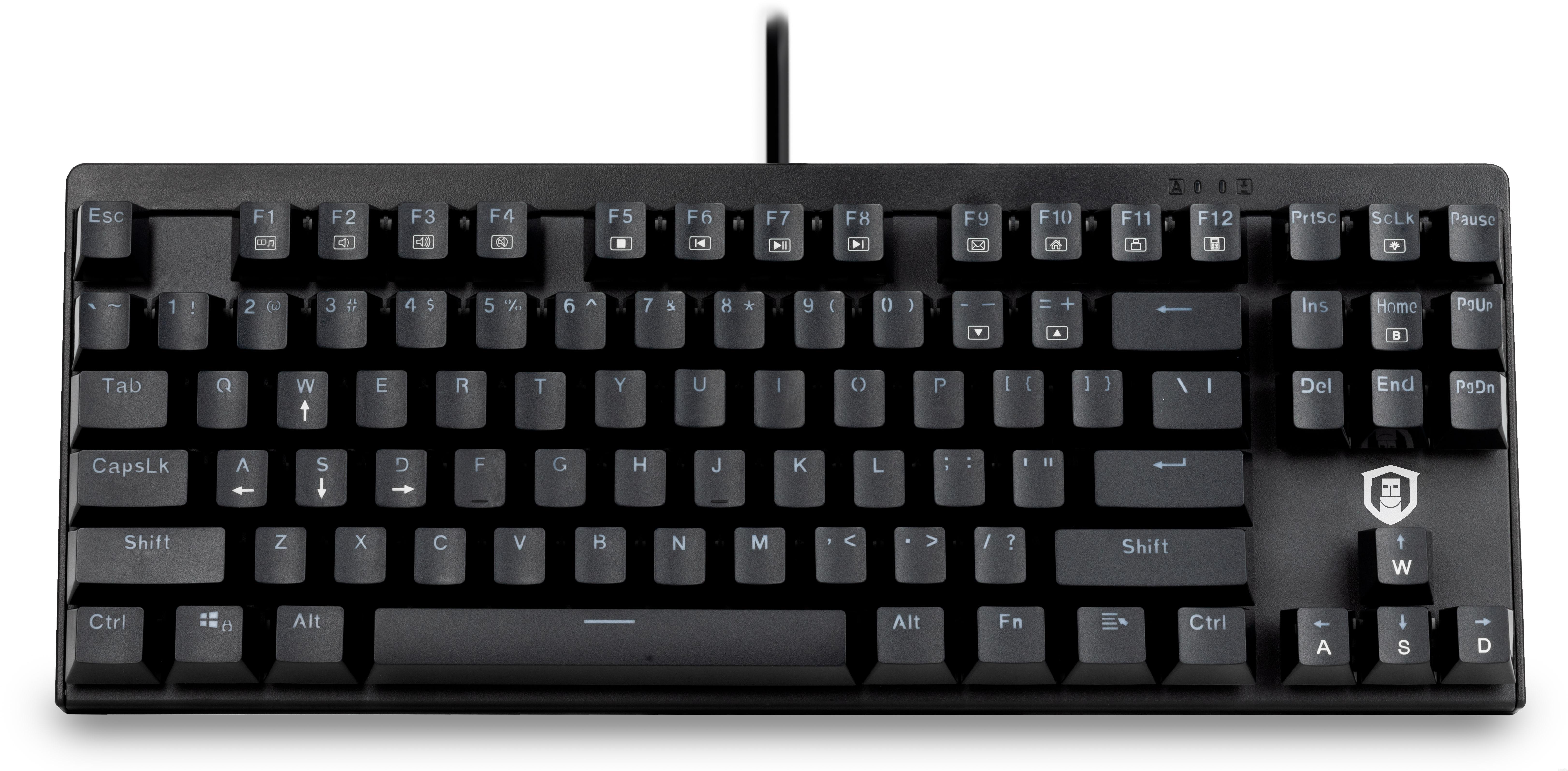 Plugable Compact 87-Key Mechanical Keyboard With Blue-Style Switches ...